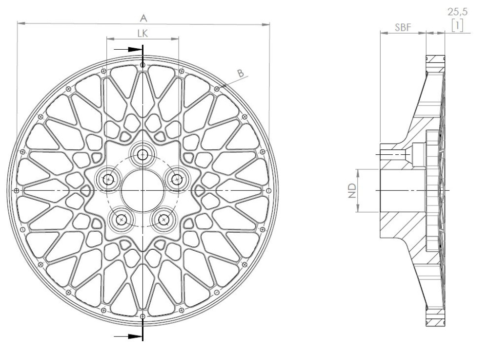 Felgenstern R4 16" individuell Lochkreis